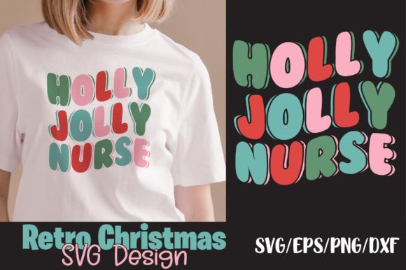 Holly Jolly Nurse Retro Svg: A Designer's Take