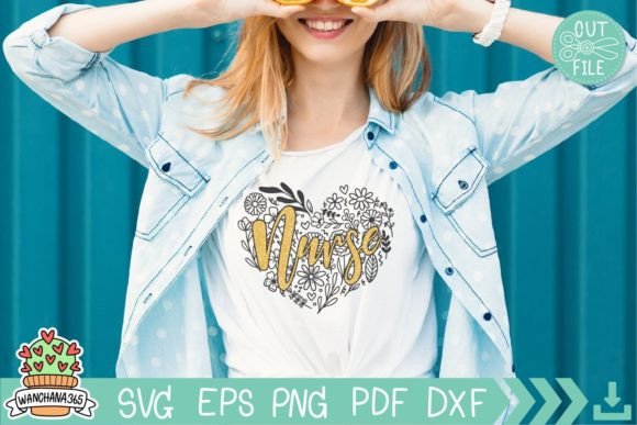 Nurse Flower Heart Svg, Nurse Typography: Real Use Review