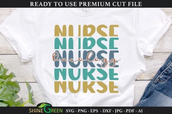 Oncology Nurse Stacked SVG Design: Real Embroidery Review