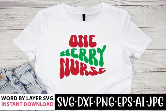One Merry Nurse Retro SVG