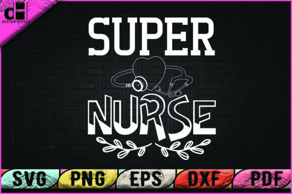 Super Nurse SVG Design for Embroidery Projects
